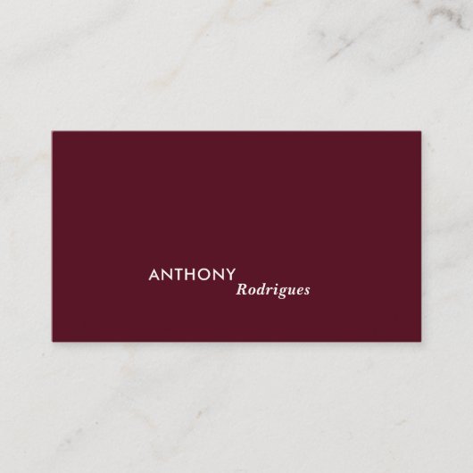 Modern Minimal Professional Business Card 名刺 (正面)