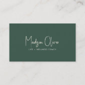 Modern Minimal Professional Business Photo QR Code 名刺 (正面)