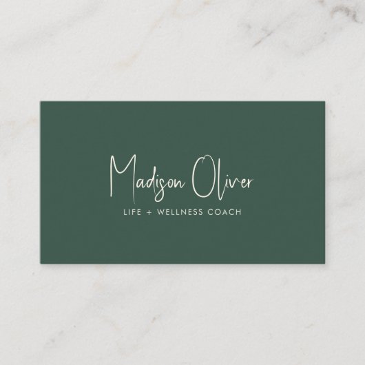 Modern Minimal Professional Business Photo QR Code 名刺 (正面)