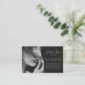 Modern Minimal Professional Photo Social QR Code 名刺 (スタンド正面)