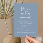 Modern Minimal Reception, "We are getting married" 招待状