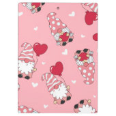 Modern Minimal Red Heart Valentine’s Day Present クリップボード (裏面)