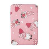 Modern Minimal Red Heart Valentine’s Day Present バスマット (正面縦)