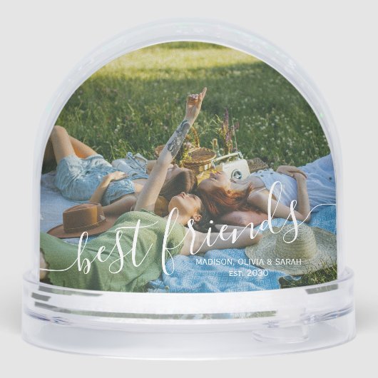 Modern Minimal Script Best friends 2 Photo (裏面)