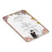 Modern Minimal Script Wedding Invitation – Emma &  マグネット (右側)