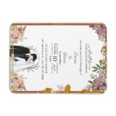 Modern Minimal Script Wedding Invitation – Emma &  マグネット (横)