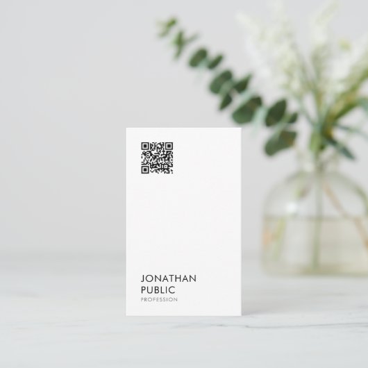 Modern Minimal Simple Elegant Professional Oceania 名刺 (スタンド正面)