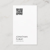 Modern Minimal Simple Elegant Professional Oceania 名刺 (正面)