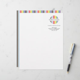 MODERN MINIMAL stripe logo rainbow pride LGBTQ レターヘッド