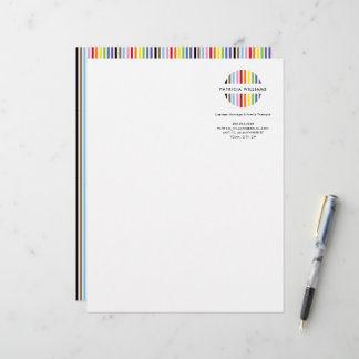 MODERN MINIMAL stripe logo rainbow pride LGBTQ レターヘッド