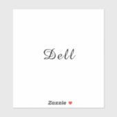 Modern Minimal Stylish Dell Design シール (シート)