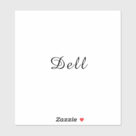 Modern Minimal Stylish Dell Design シール