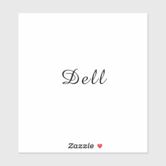 Modern Minimal Stylish Dell Design シール (シート)