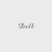 Modern Minimal Stylish Dell Design シール (正面)