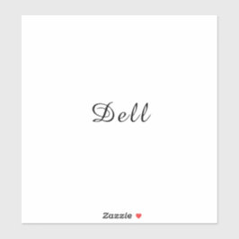 Modern Minimal Stylish Dell Design シール