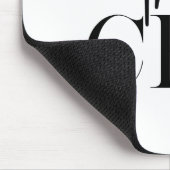 Modern Minimal The CEO Black マウスパッド (コーナー)