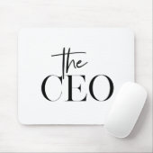 Modern Minimal The CEO Black マウスパッド (マウス)