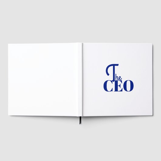 Modern Minimal The CEO Blue ゲストブック (全面)