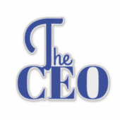 Modern Minimal The CEO Blue シール (正面)