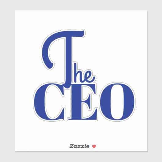 Modern Minimal The CEO Blue シール (シート)