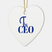 Modern Minimal The CEO Blue セラミックオーナメント (左)