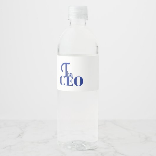 Modern Minimal The CEO Blue ペットボトルラベル (正面)