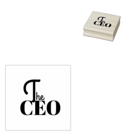Modern Minimal The CEO Blue ラバースタンプ