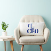 Modern Minimal The CEO Blue ランバークッション (椅子)