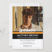 Modern Minimal Two Photo Graduation Party 招待状 (裏面)