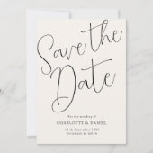 Modern, Minimal, Typografie - Save the Date Karte 招待状 (正面)