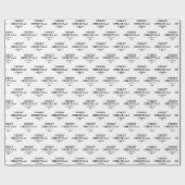 Modern Minimal Typography Holiday Merry Christmas ラッピングペーパー (フラット)