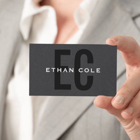 Modern Minimal Typography professional QR code 名刺