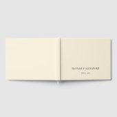 Modern Minimal Wedding Guest Book ゲストブック (全面)