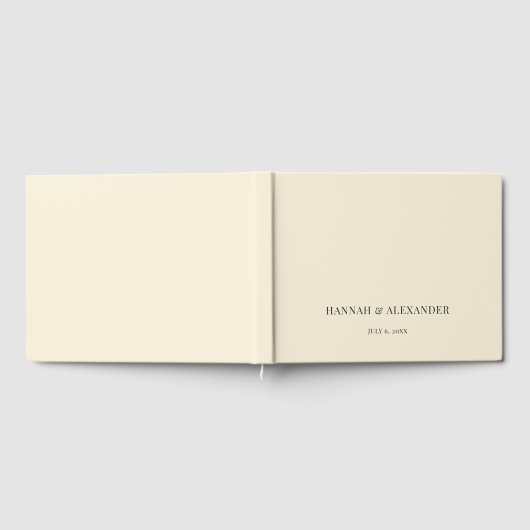 Modern Minimal Wedding Guest Book ゲストブック (全面)