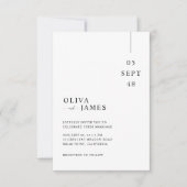 Modern Minimal Wedding Invitation 招待状 (正面)