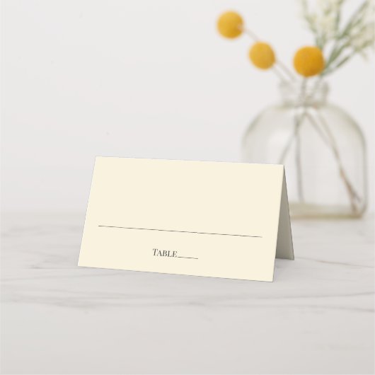 Modern Minimal Wedding Place Cards プレイスカード (正面)