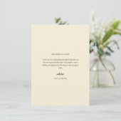 Modern Minimal Wedding Thank You Card with Photo サンキューカード (スタンド正面)