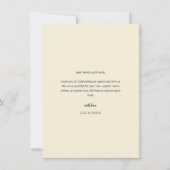 Modern Minimal Wedding Thank You Card with Photo サンキューカード (正面)