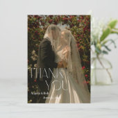 Modern Minimal Wedding Thank You | Editable Templa 招待状 (スタンド正面)