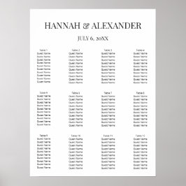 Modern Minimal Wedding Welcome Sign ポスター