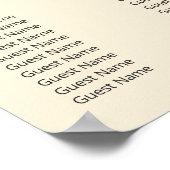 Modern Minimal Wedding Welcome Sign ポスター (角)