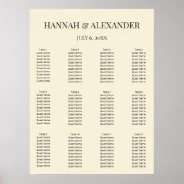 Modern Minimal Wedding Welcome Sign ポスター