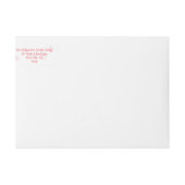 Modern Minimal Whimsical Christmas Doodle ラップアラウンドラベル (正面)