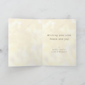 Modern Minimal With Love Family Photo Christmas カード (内部)