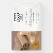 Modern Minimalis Business Logo Photo Professional 横断幕 (縦)