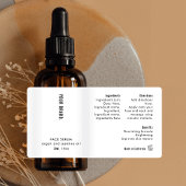 Modern Minimalist 1oz 30ml Cosmetic Bottle Label ラベル