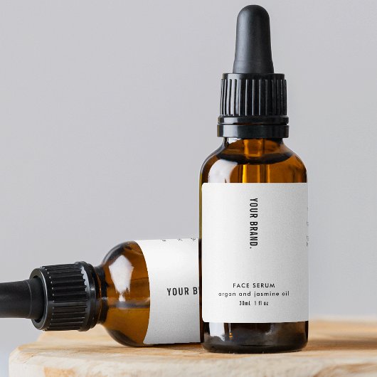 Modern Minimalist 1oz 30ml Cosmetic Bottle Label ラベル