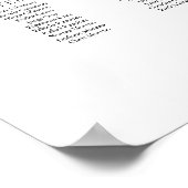 Modern minimalist 20 tables seating plan ポスター (角)