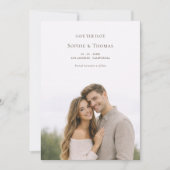 Modern Minimalist 2 Photos Save the Date (正面)