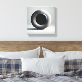 Modern Minimalist 3D Ridged Torus Art - Abstract G キャンバスプリント (インサイチュ (寝室))